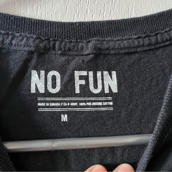 NO FUN TSHIRT BLACK BALLERINA DANCING SHOES MEDIUM - Picture 5 of 5